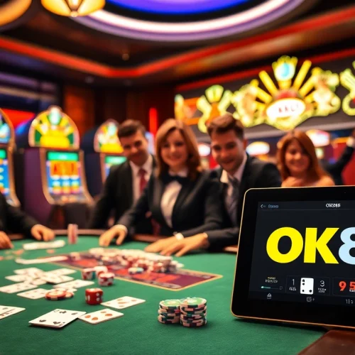 Experience excitement at OK365 with vibrant casino games and engaging table action.