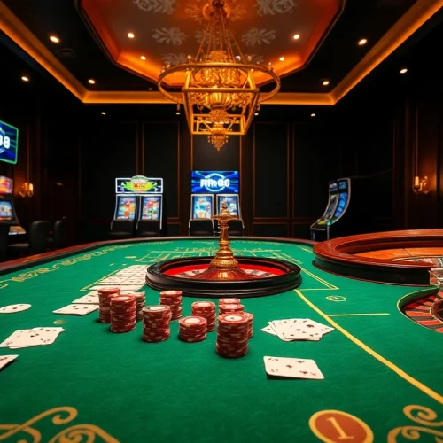 RR88 players enjoying an immersive online casino experience with live dealers and thrilling games.