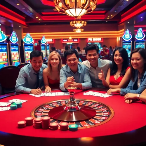 Experience thrilling gameplay at https://bu88.mex.com/ with poker games and vibrant casino scenes.