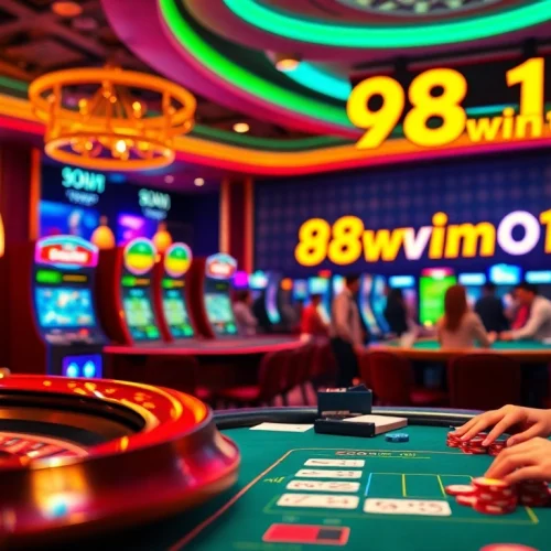 Experience thrilling online gaming action at 98win01 with exciting roulette and poker tables.
