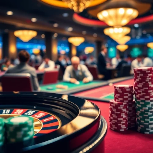 Bet88 enthusiasts engaging with luxurious casino elements and vibrant roulette for an exceptional gaming experience.