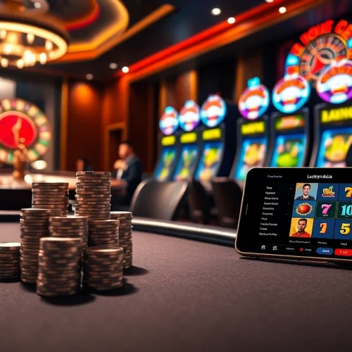 Experience thrilling gameplay at luckywin asia login with vibrant casino tables and slot machines.