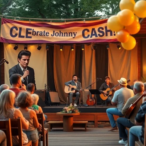 Celebrate Johnny Cash's legacy at johnnycashbirthday.com with a vibrant birthday bash.