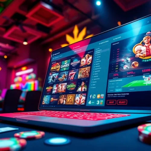 Lauthaitv online casino interface showcasing thrilling gaming experiences.