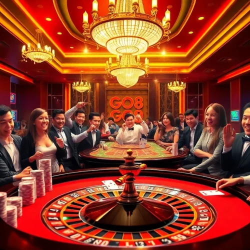 Exciting gameplay at the GO 88 gaming table highlighting strategic poker moves and vibrant casino atmosphere.