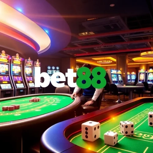 Engaging players in a high-stakes game at Bet88's luxurious casino environment.
