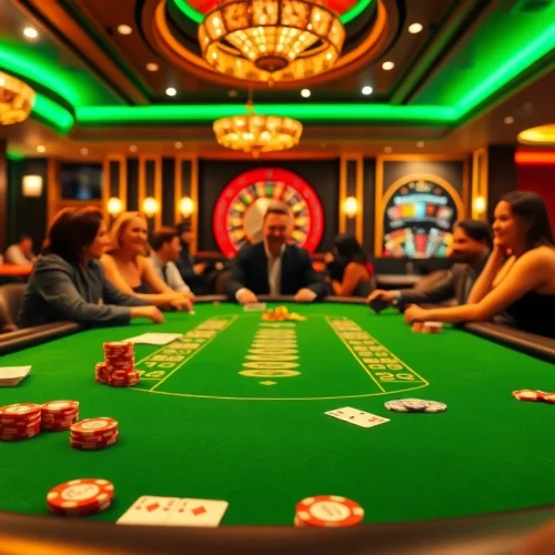 Experience the thrill of high-stakes poker at a luxurious casino featuring the S8 essence of gaming excitement.