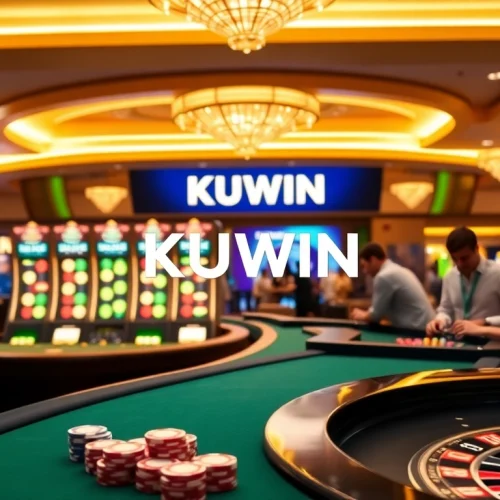 Kuwin's vibrant online casino scene showcasing poker, roulette, and slot machines for exciting gameplay.