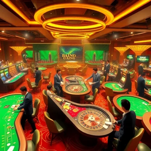 Cổng game 789club showcasing a vibrant casino atmosphere with players engaged in table games.