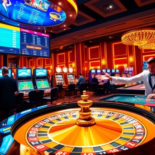 Players gamble at a luxurious roulette table, showcasing the excitement of https://wapt.co.com/ betting.