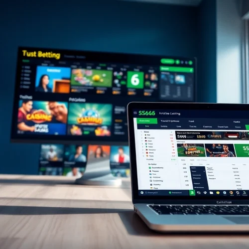 Engaging visual of the online betting platform at s666.nyc showcasing casino games and sports betting options.