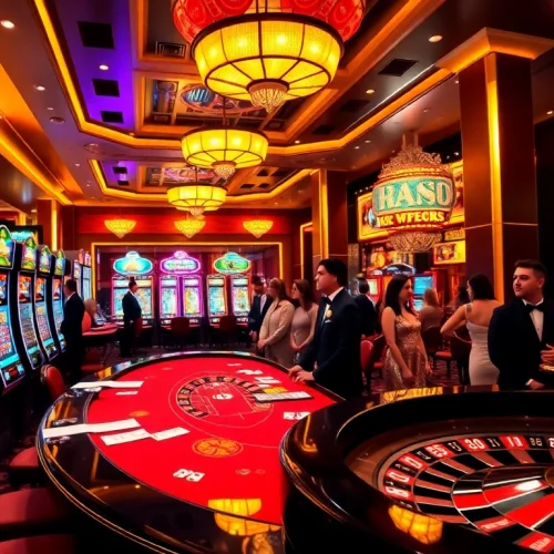 Engaged players at a luxurious casino table highlighting the excitement found at https://ok365vvip.com/ and vibrant gambling activities.
