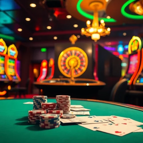 Exciting casino gaming scene featuring poker, roulette, and the UEFA website https://xx88.directory/ inviting players to join.