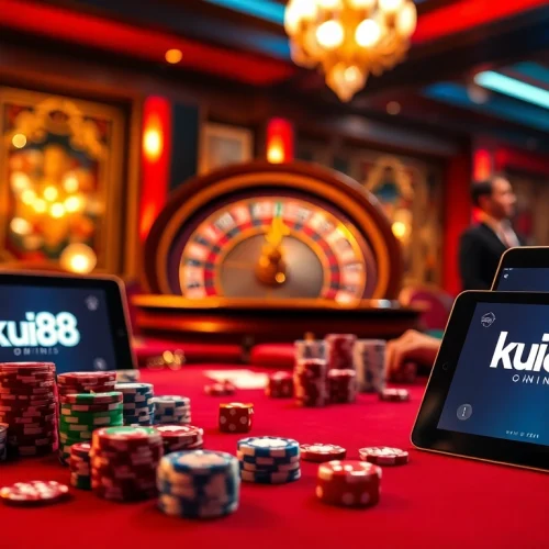 Experience the thrill of gambling at ku88 with vibrant casino tables and engaging gameplay.
