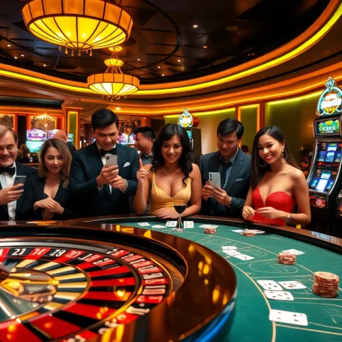 Experience thrilling casino action at VIN88 with glamorous tables and exciting games.