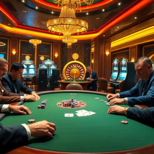 Experience thrilling gameplay at https://five88.foo/ with live poker, roulette, and vibrant casino decor.