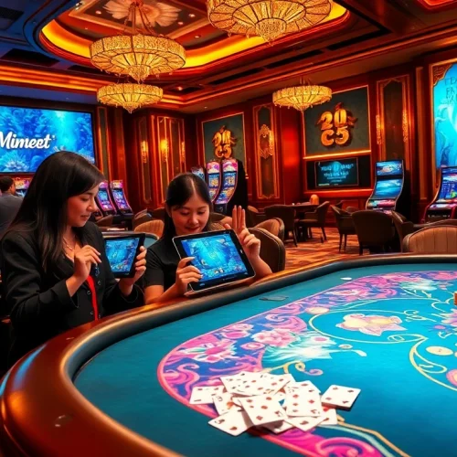 Experience the thrill of bắn cá 88BET with vibrant gaming visuals in a luxurious casino setting.