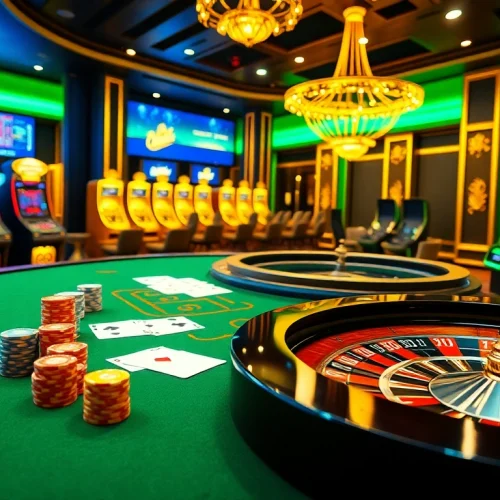 Engaging scene showcasing the u8888 online casino experience with vibrant betting elements.