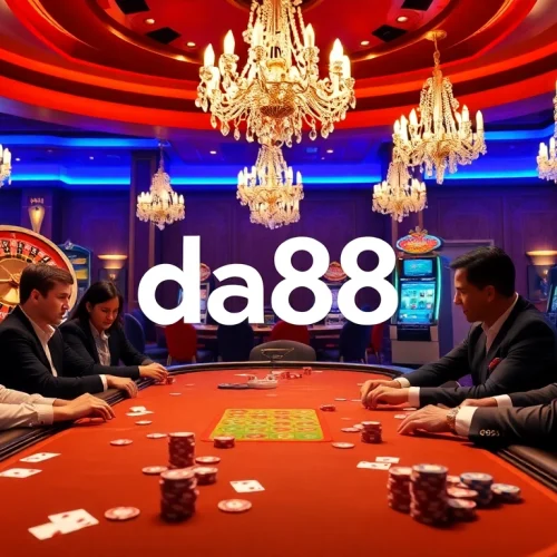 Experience thrilling casino action with da88 poker chips and roulette excitement.