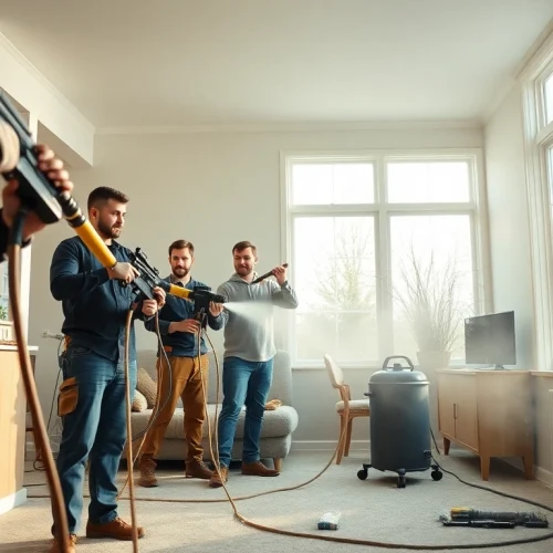 Efficient spray foam removal Littlehampton by experts in a bright, tidy home interior.