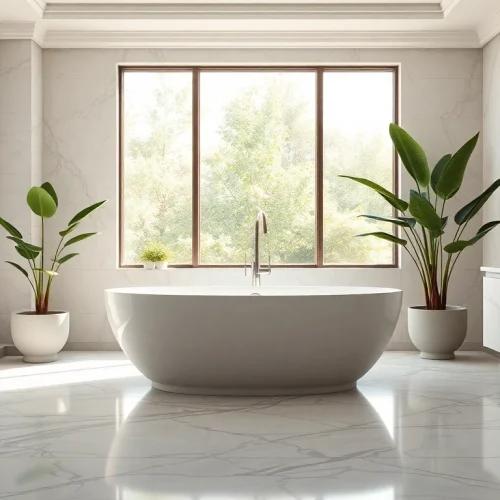 Transform your space with elegant bathrooms featuring exquisite design elements and serene ambiance.